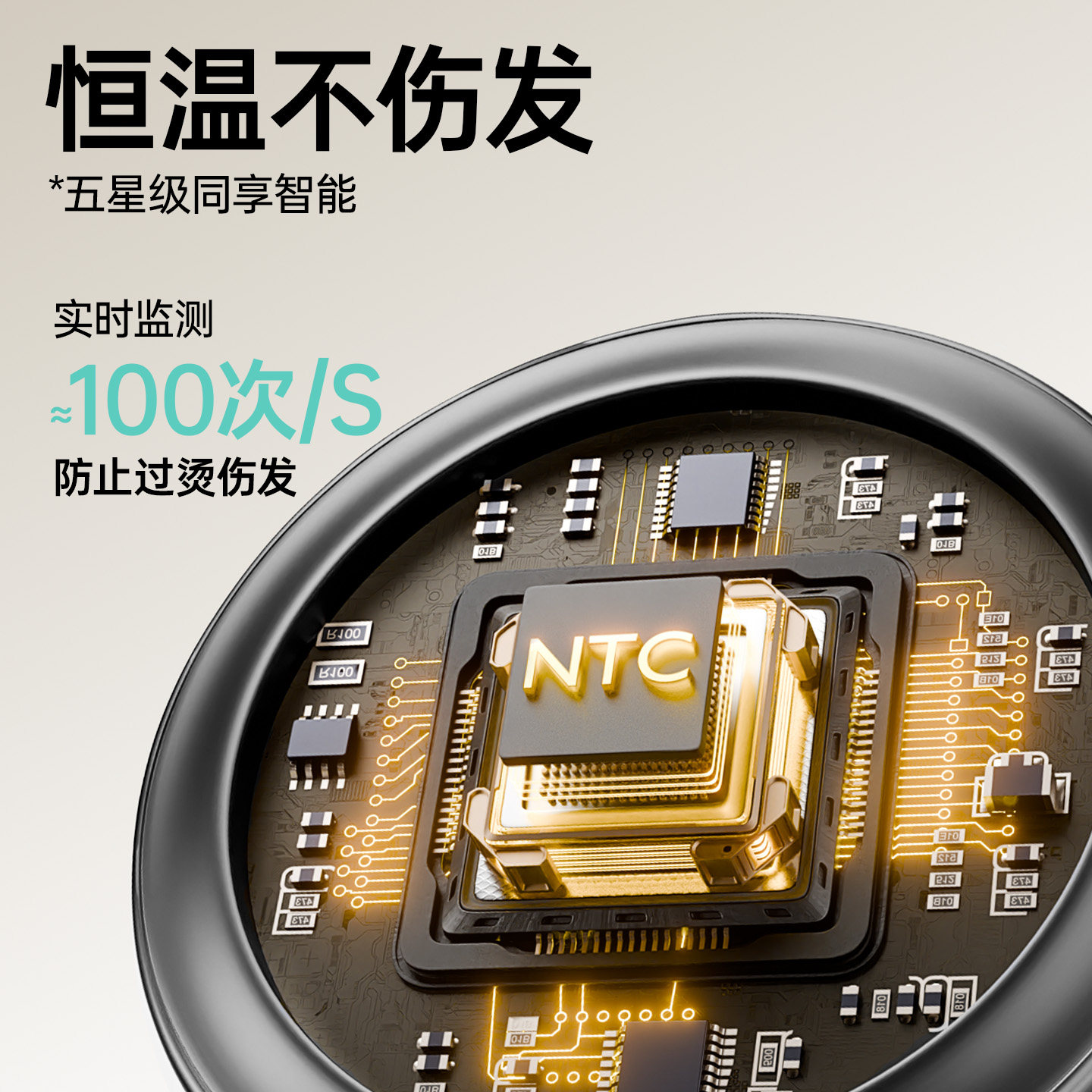 Creade高速电吹风机负离子护发速干风筒家用大风力情人节生日礼物