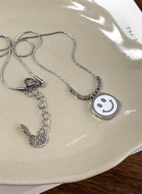 小众设计简约百搭毛衣链太钢首饰