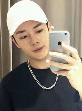 钛钢古巴男士嘻哈风情侣配饰链子