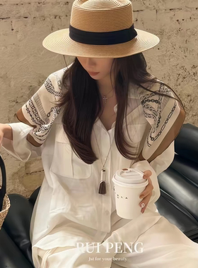 老钱风链条丝巾女士2026春夏新款系脖高级感披肩女衬衫西装搭配饰
