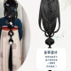 Hanfu wig bag all-in-one lazy style Wei Jin style Warring States robe flower god back pressed ancient style full hair bun