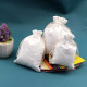 Pack of 10 high-density white cotton bag drawstrings