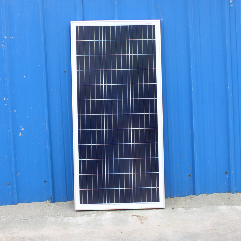 多晶100W太阳能发电板电池板光伏板离网系统18V充电板12V电瓶家用 - 图0