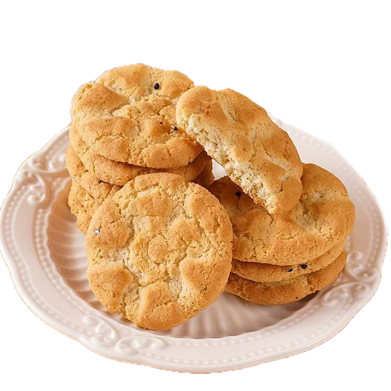 【整箱64包】茯苓小米山药桃酥代早餐健康饱腹老式饼手工糕点零食 - 图3