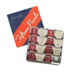 Настольная игра thinkfun新想法fifteen15 puzzle数字华容道金属拼图滑动益智玩具