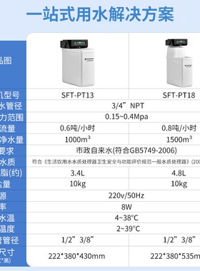爱惠浦中央软水机全屋净水器大流量除垢软化水质SFT-PT13/PT18