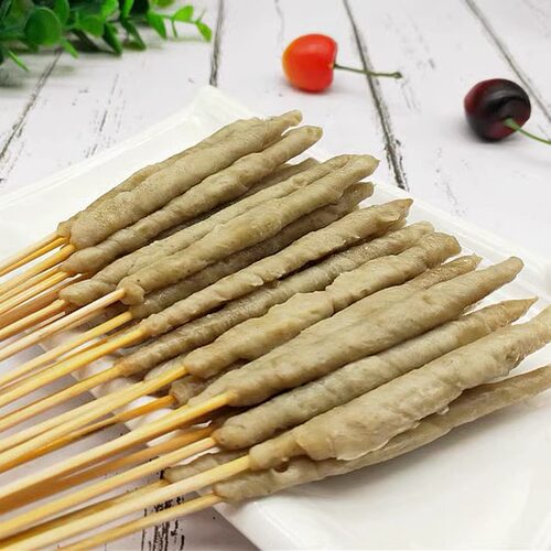 网红小面筋串商用手把串 街边油炸小吃 铁板烧烤面筋食材冷冻涮串 - 图0