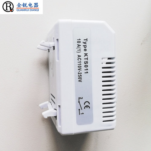 散热风扇温控器 KTS011导轨温控器 配电柜温控器 加热器温控开关 - 图1