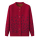 Middle-aged and elderly women's clothing, old lady's sweater jacket, mother's autumn and winter knitwear, grandma's clothing, spring and autumn tops, cardigan
