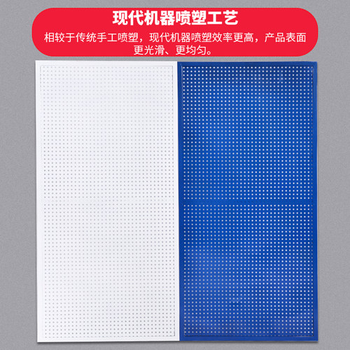 洞洞板置物架五金工具挂板墙面收纳壁挂超市货架展示架工具墙挂钩 - 图1