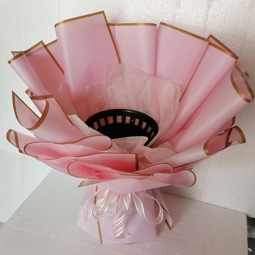 花束包装内胆 鲜花包装包花神器 塑料花桶鲜 花模具 新手包花箭筒 - 图0