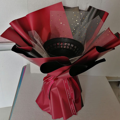 花束包装内胆 鲜花包装包花神器 塑料花桶鲜 花模具 新手包花箭筒 - 图2