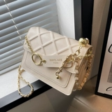 Универсальная небольшая сумка, сумка через плечо, сумка на одно плечо, цепь, изысканный стиль, коллекция 2022, в западном стиле, на цепочке