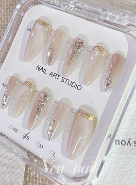 穿戴美甲成品光疗手工假指甲贴片