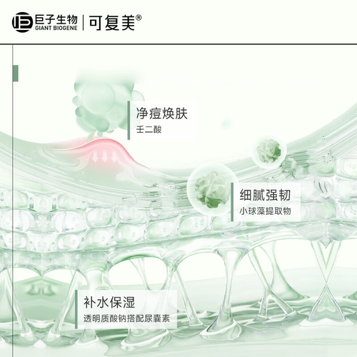 可复美净痘修护小绿面膜痘痘修护贴油皮痘痘肌透明质酸钠修护肌肤 - 图0