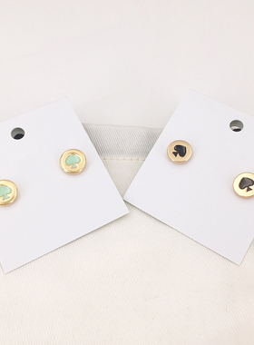 Ks家Earrings彩色经典时尚圆形耳钉个性女小巧网红新款潮