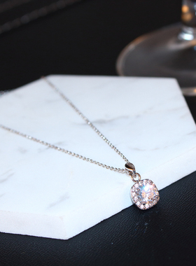 日韩简约时尚18K吊坠网红项链