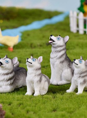 微景观可爱风手工桌面卡通小动物