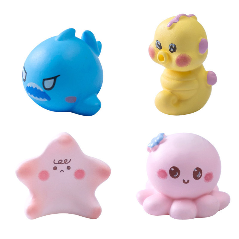 可爱海洋小动物微景观手工造景小饰品创意可爱树脂鱼摆件鲨鱼海星,淘宝优惠券,粉丝福利购,淘宝优惠卷