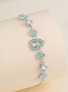 福禄双全纯银925手链女新中式国潮玉髓手环ins情人节礼物葫芦手饰