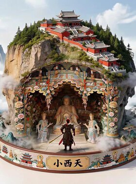 山西小西天文创冰箱贴2026新款金属浮雕磁贴旅游纪念品伴手礼物