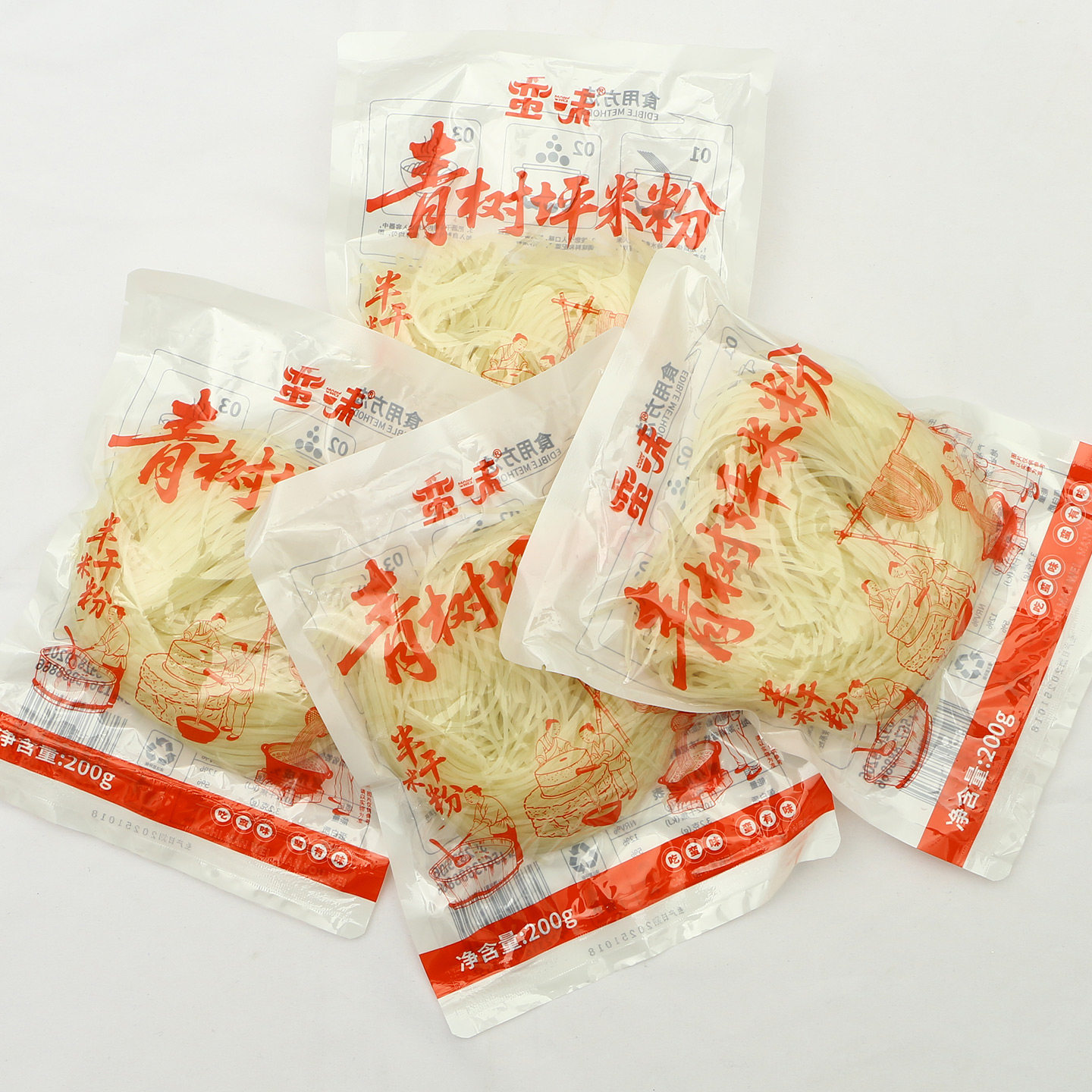 湖南半干米粉米线速食粉丝青树坪米粉家用煮食早餐粉鲜湿200克装,淘宝优惠券,粉丝福利购,淘宝优惠卷