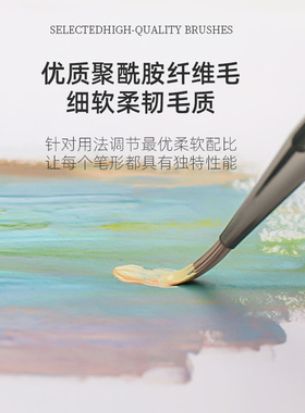 胡桃木高端美甲笔刷套装
