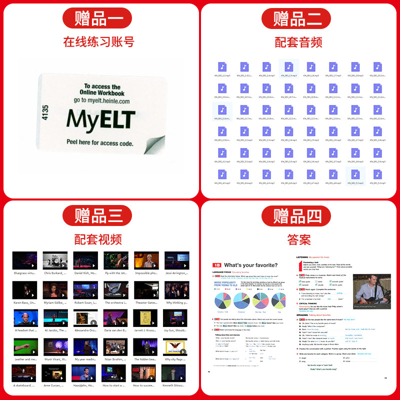 【进口直营】原版Keynote 3级别美国国家地理学习青少年初中高中英语演讲口语专项练习教材赠音频视频答案在线学习账号