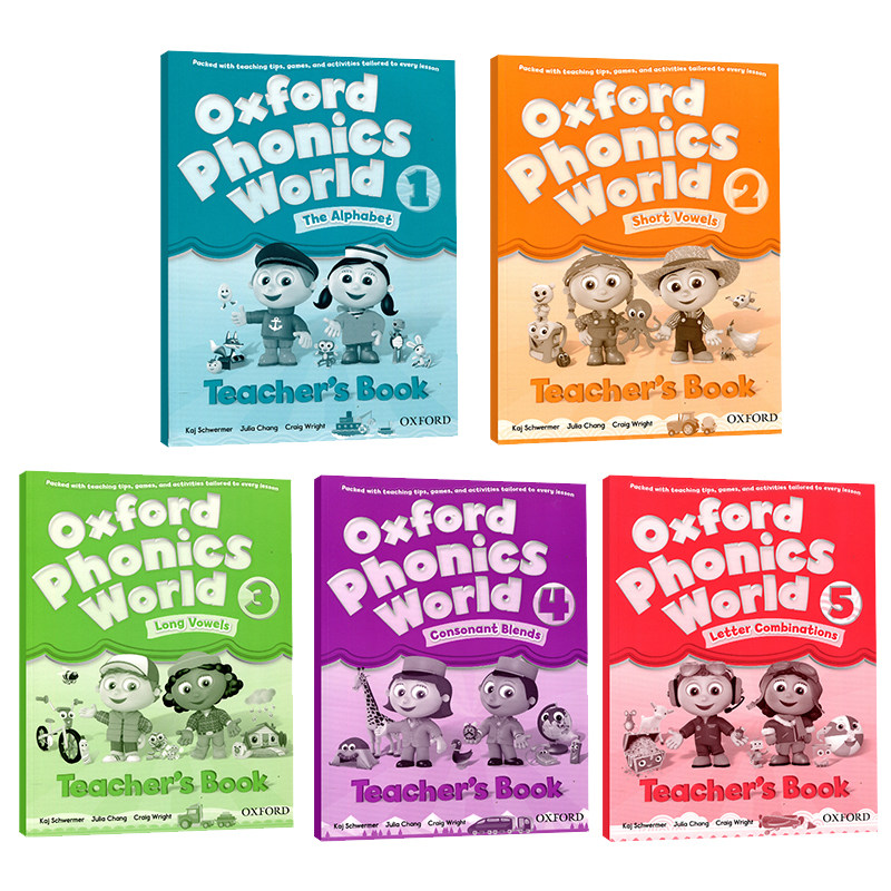 【进口直营】原版进口新版Oxford Phonics World 1 2 3 4 5 6级别教师用书OPW牛津少儿英语自然拼读发音规则教材赠音频视频资料