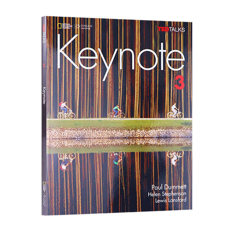 【进口直营】原版Keynote 3级别美国国家地理学习青少年初中高中英语演讲口语专项练习教材赠音频视频答案在线学习账号