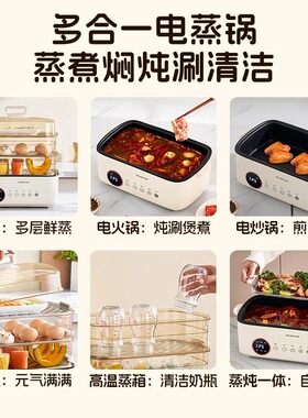 新款大容量多功能电蒸锅