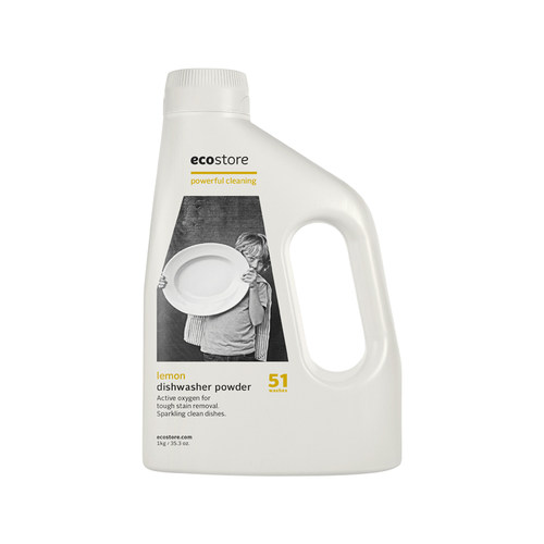 ecostore宜可诚西洗碗粉洗碗机专用餐洗粉清洁洗涤剂柠檬1KG*2瓶 - 图0