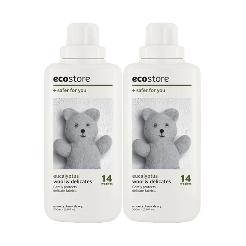 新西兰ecostore内衣裤洗衣液真丝羊毛专用护理清洗剂500ml*2瓶
