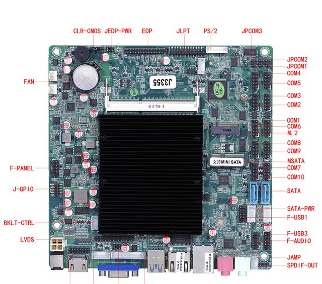 ELSKY industrial control motherboard integrated support dual display 4K HD J3355/N4200 dual-core industrial small motherboard