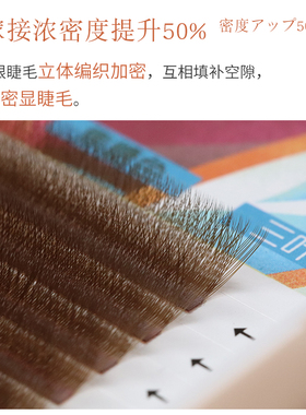 三叶草焦糖色嫁接睫毛清风鹿吟