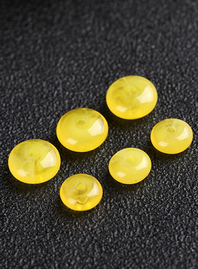 蜜蜡平替隔片隔珠算盘珠文玩手串鸡油黄隔片配饰垫片金刚菩提配珠