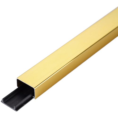 钛金U型槽装饰线条不锈钢金属吊顶嵌入背景墙铝合金收边条带底座 - 图3