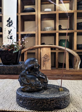 雲植保平安中式桌面禅意茶室装饰