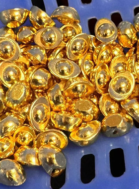 仿真迷你金色实心金元宝金瓜子聚宝盆招财进宝家居装饰摆件