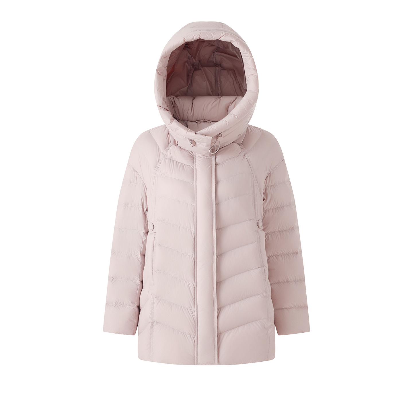 90白鸭绒连帽可拆高品质保暖羽绒服泡芙蓬松外套女冬新款 - 图3