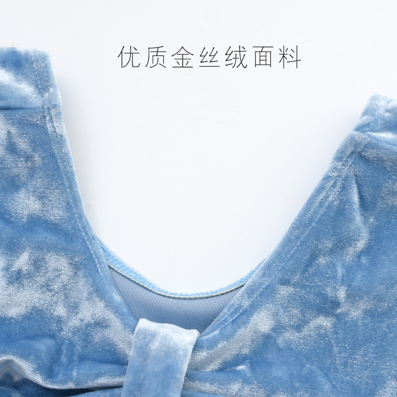 儿童舞蹈服秋冬长袖丝绒练功服芭蕾考级服中国舞艺考基训服形体服 - 图1