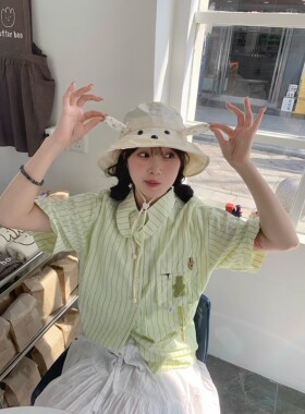 奈里nicein渔夫帽可爱春夏