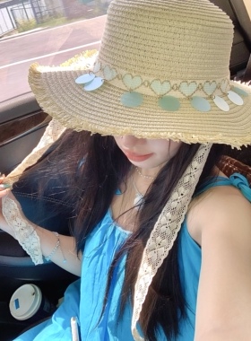 奈里nicein草帽度假韩系春夏
