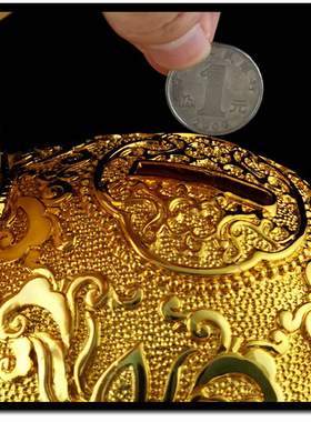 迪万思沙金生肖兔子摆件家居客厅存钱罐开门红礼品店铺收银台装饰