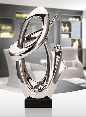 创意陶瓷工艺品轻家居客厅现代办公室玄关电视柜酒柜摆件装饰品奢