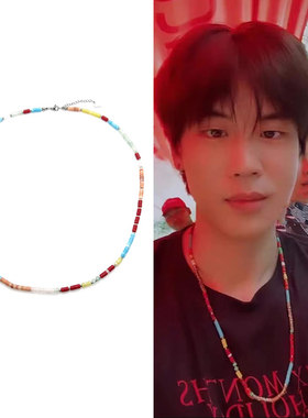 prem包包同款彩色天然石项链