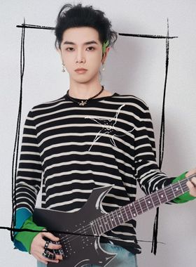 华晨宇 花花 同款黑珠项链土火星吊坠个性新饰品潮流时尚百搭周边