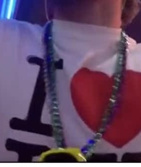 梦龙乐队同款项链 Imagine DragonsShots MV荧光方块绿粉紫色长链