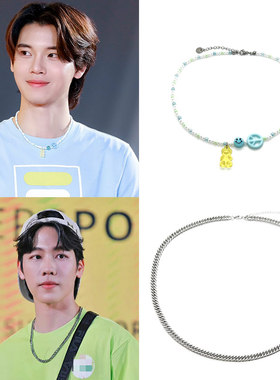 黄立贤刘沃沃yinwar笑脸小熊项链