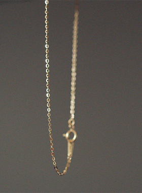 14K黄金bi入款经典素金手链极简百搭K金百搭闪精致o字链礼物